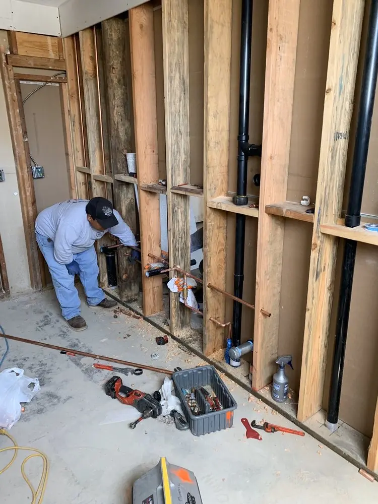 Commercial rough-in plumbing for Gas Line Repair in Cloverdale
